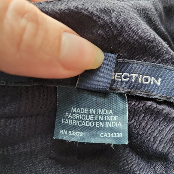 French Connection Silk and Viscose Short Sleeve Studded Dress Size 4 - Picture 6 of 7